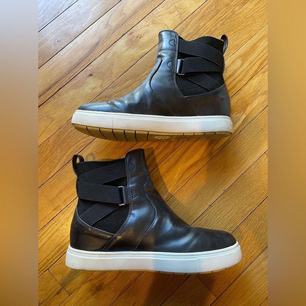 Yellow Box Black Athletic Booties - Size 8. EUC